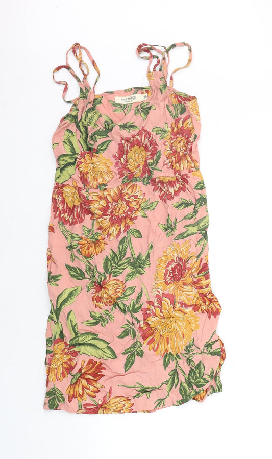 nice things Womens Pink Floral  A-Line  Size 8