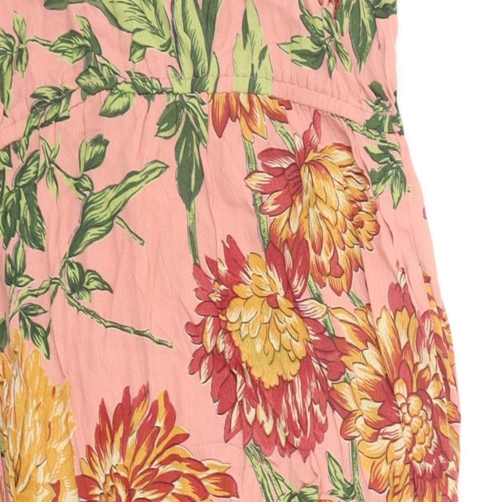 nice things Womens Pink Floral  A-Line  Size 8
