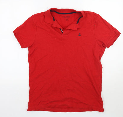 South blue Mens Red    Polo Size M