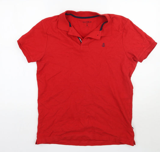 South blue Mens Red    Polo Size M