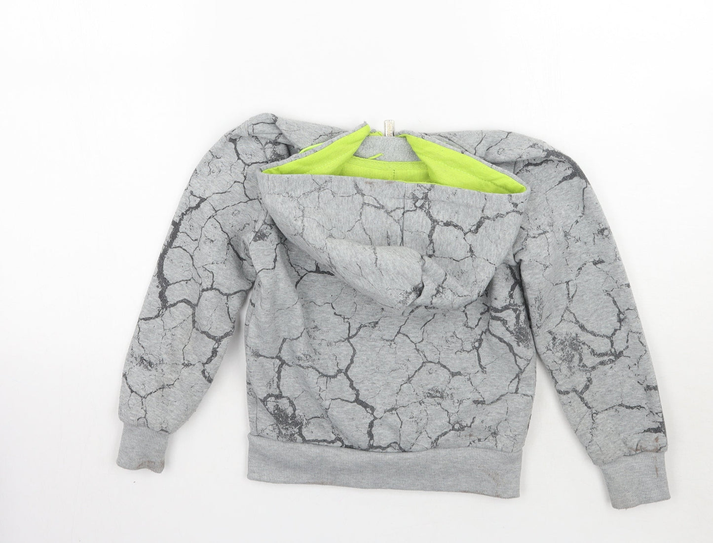 Chika chika Girls Grey Geometric  Jacket Coat Size 6 Years