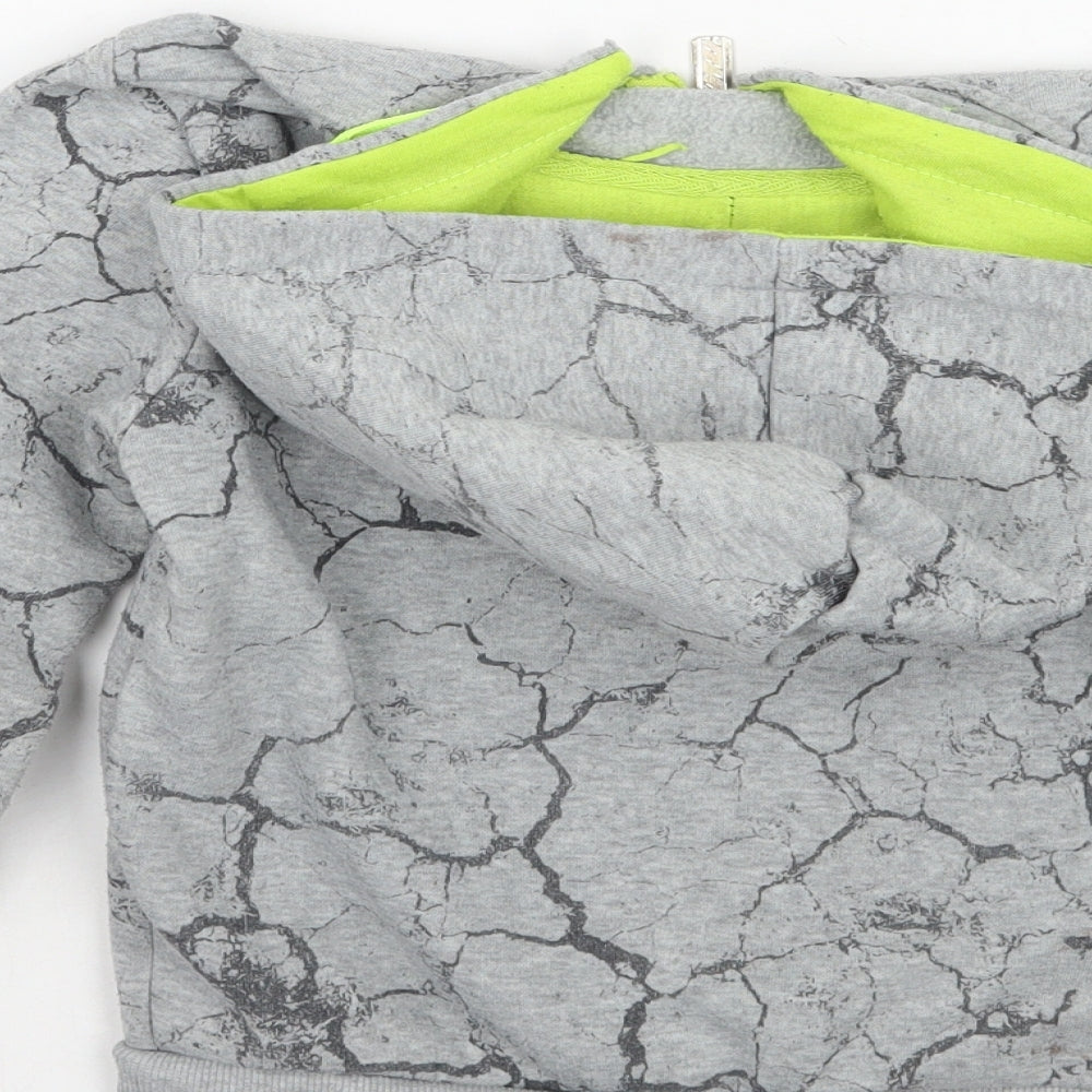 Chika chika Girls Grey Geometric  Jacket Coat Size 6 Years