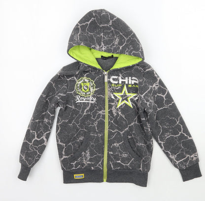 Chika chika Boys Grey Geometric  Jacket Coat Size 8 Years