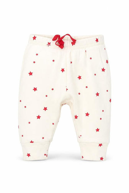 Front view of Gap Baby Ivory Geometric sweatpants, size 0-3, Months