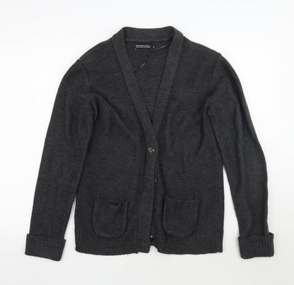 Sao Paulo Womens Grey   Cardigan Jumper Size M