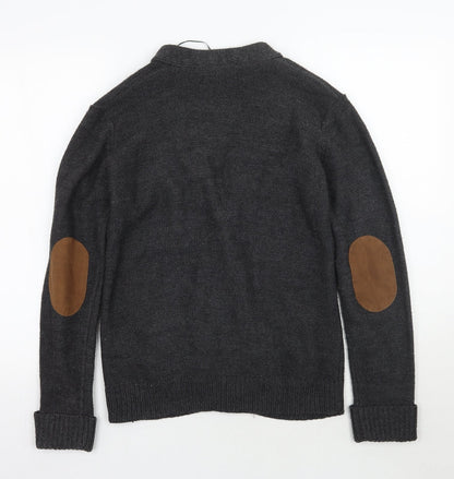 Sao Paulo Womens Grey   Cardigan Jumper Size M