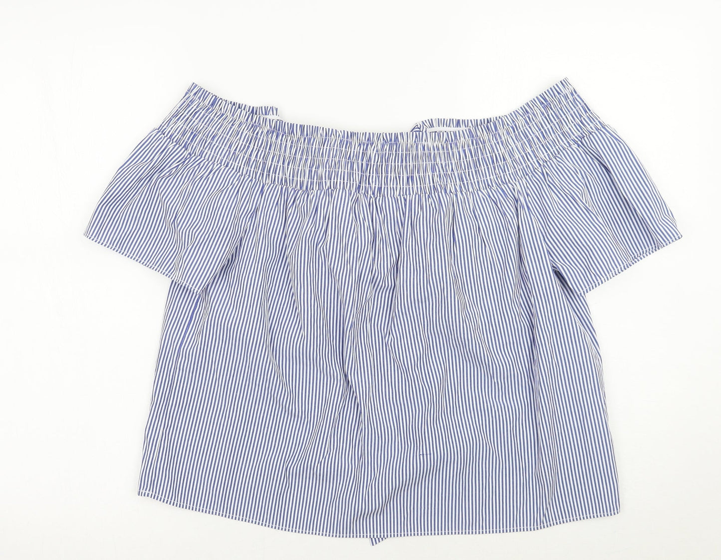 Womens UK Size 12 Dorothy Perkins Blue Basic Blouse