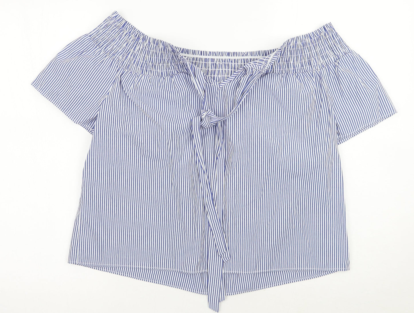 Womens UK Size 12 Dorothy Perkins Blue Basic Blouse