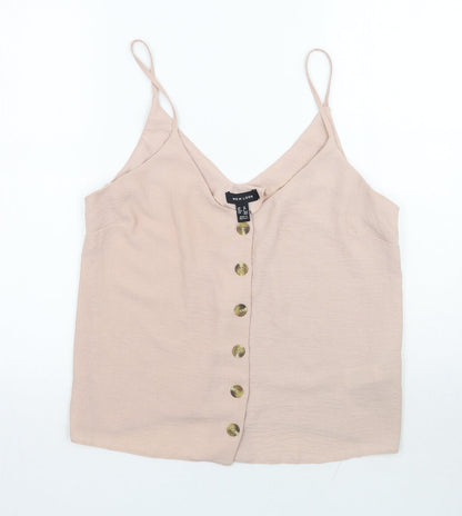 Womens UK Size 10 Newlook Pink Basic Tank