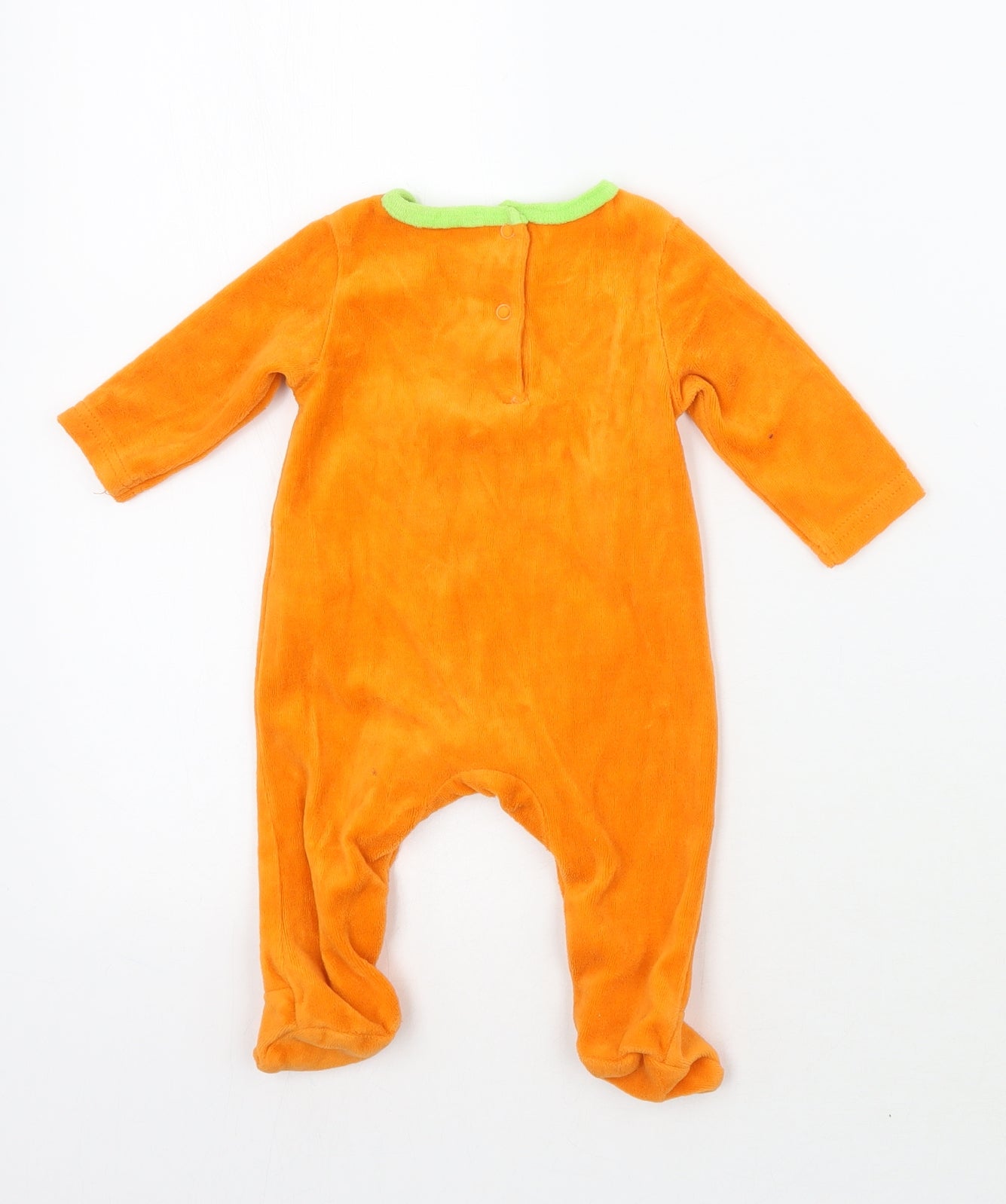 Hallow Scream Baby Orange   Babygrow One-Piece Size 0-3 Months