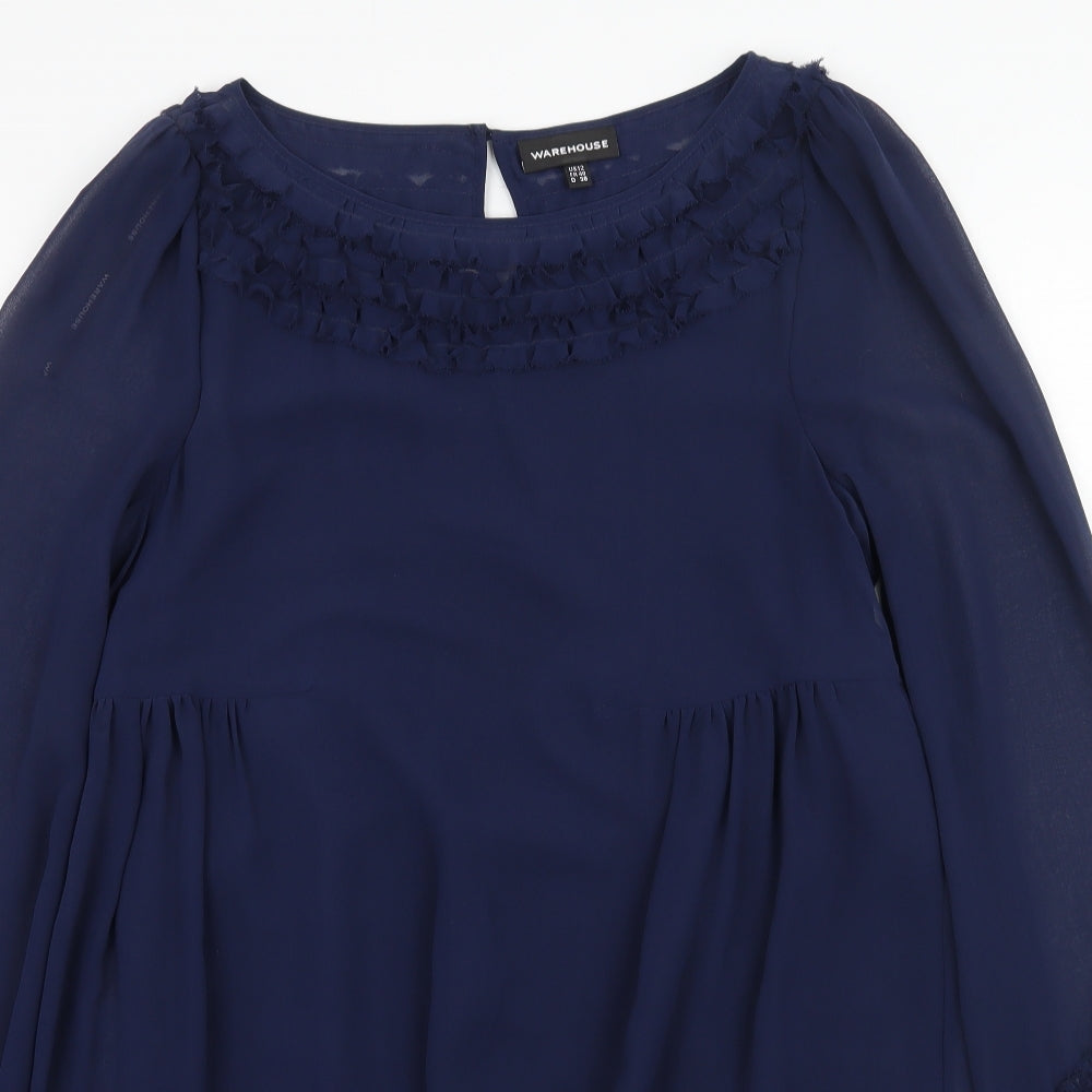 Warehouse Womens Blue   A-Line  Size 12