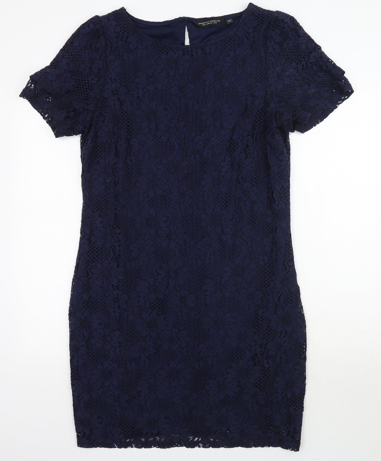 Dorothy Perkins Womens Blue Floral  A-Line  Size 14