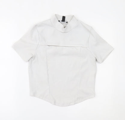 Womens UK Size 12 New Look White Basic Blouse