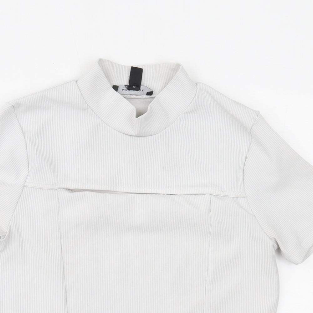 Womens UK Size 12 New Look White Basic Blouse