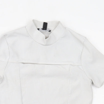 Womens UK Size 12 New Look White Basic Blouse