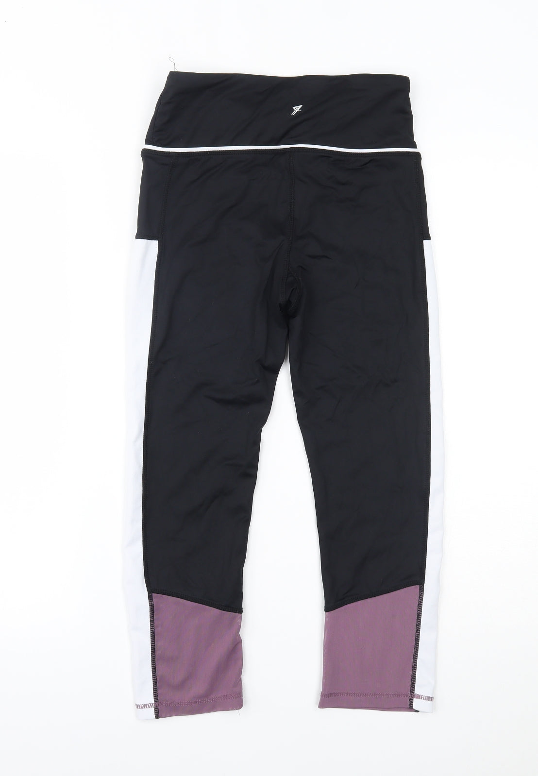Primark Womens Black   Cropped Leggings Size 8 L19 in