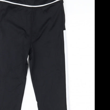 Primark Womens Black   Cropped Leggings Size 8 L19 in