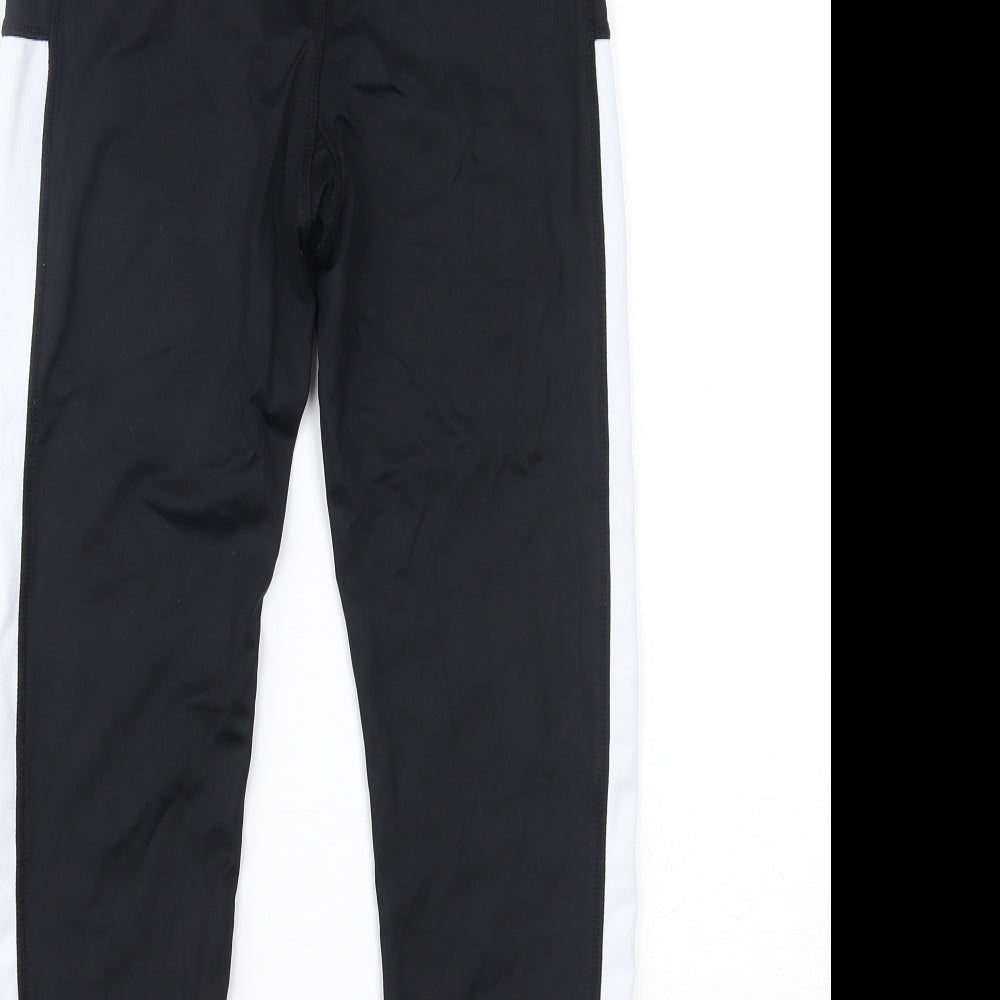 Primark Womens Black   Cropped Leggings Size 8 L19 in