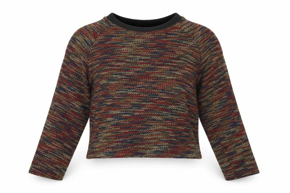 Womens UK Size 10 Glamorous Multicoloured Cropped Blouse