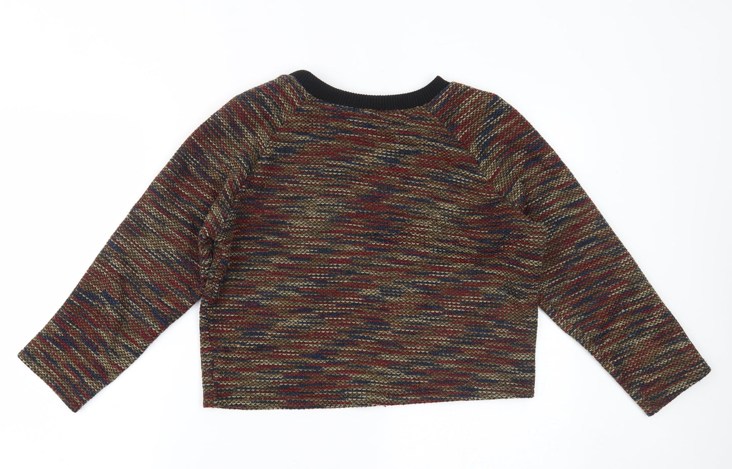 Womens UK Size 10 Glamorous Multicoloured Cropped Blouse