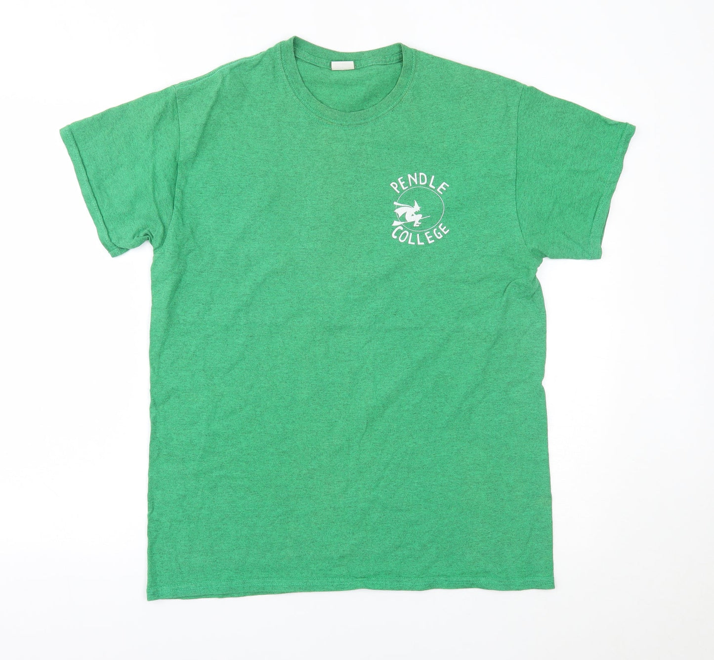 Mens UK Size M Gildan Green  T-Shirt
