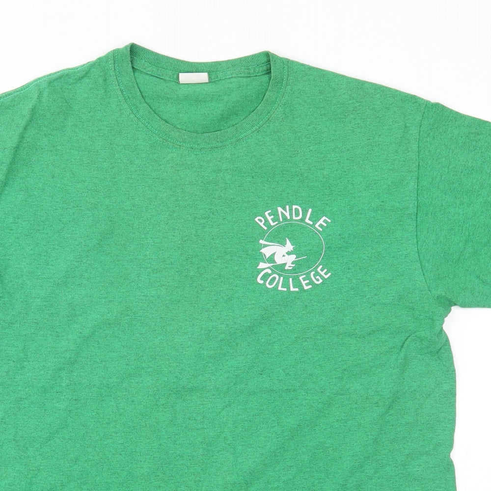 Mens UK Size M Gildan Green  T-Shirt