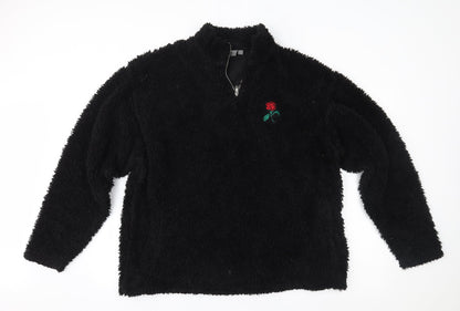 Womens UK Size L ASOS Black Pullover Jumper