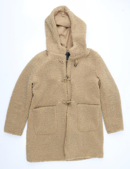 Womens UK Size 12 Papaya Brown Overcoat