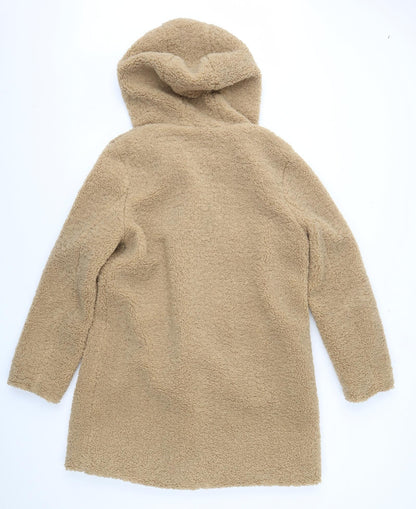 Womens UK Size 12 Papaya Brown Overcoat