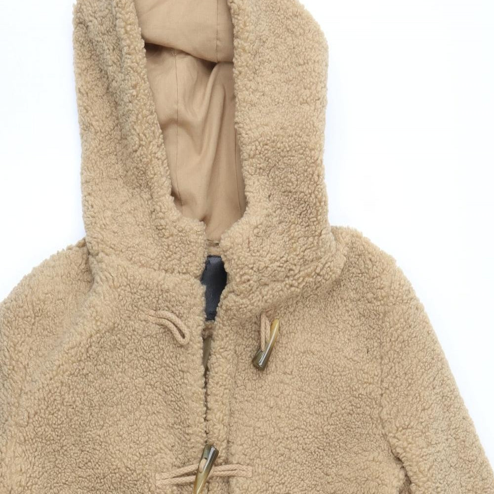 Womens UK Size 12 Papaya Brown Overcoat
