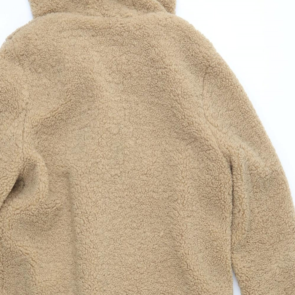Womens UK Size 12 Papaya Brown Overcoat