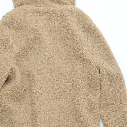 Womens UK Size 12 Papaya Brown Overcoat