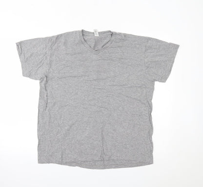 Additional front view of SOLS women’s grey basic t-shirt, size L