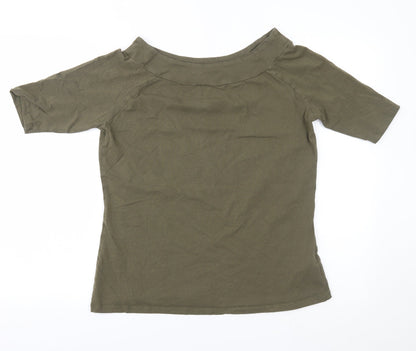 Womens UK Size 16 LABEL BE Green Basic Blouse