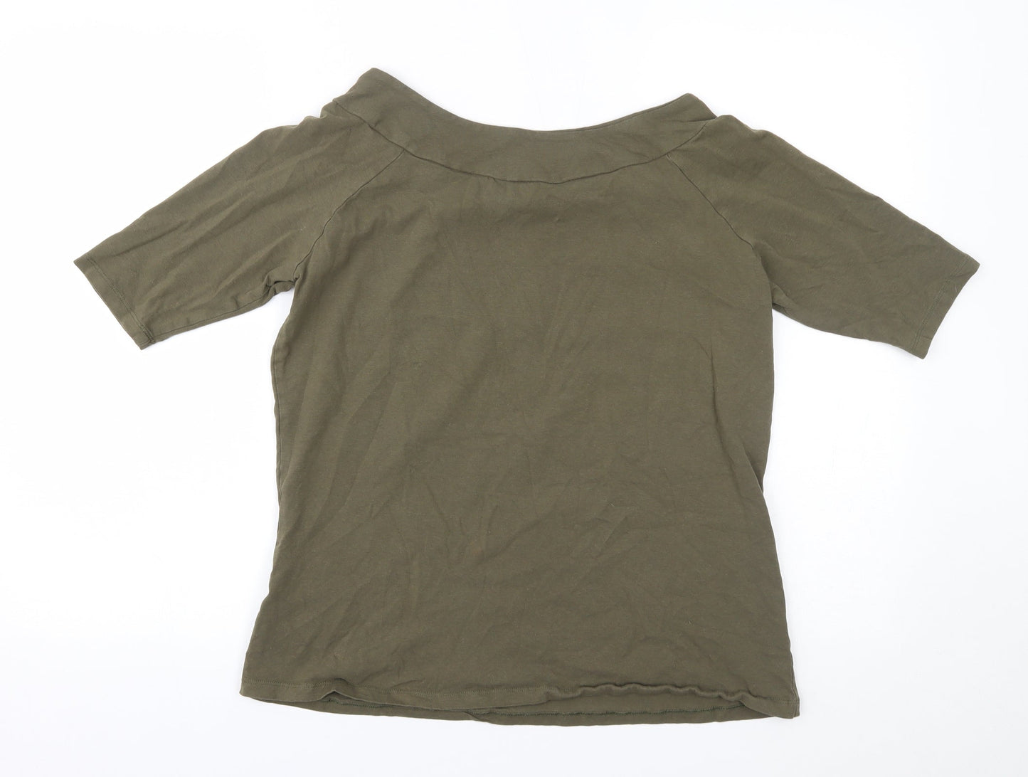 Womens UK Size 16 LABEL BE Green Basic Blouse