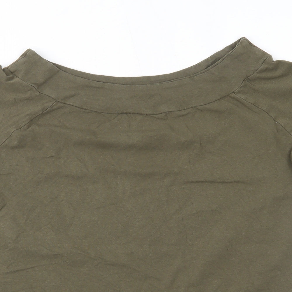 Womens UK Size 16 LABEL BE Green Basic Blouse