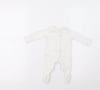 F&F Baby White   Babygrow One-Piece Size 0-3 Months
