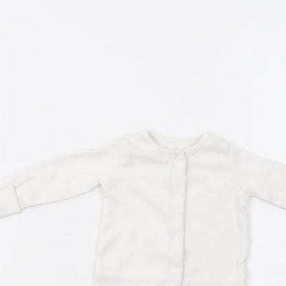 F&F Baby White   Babygrow One-Piece Size 0-3 Months