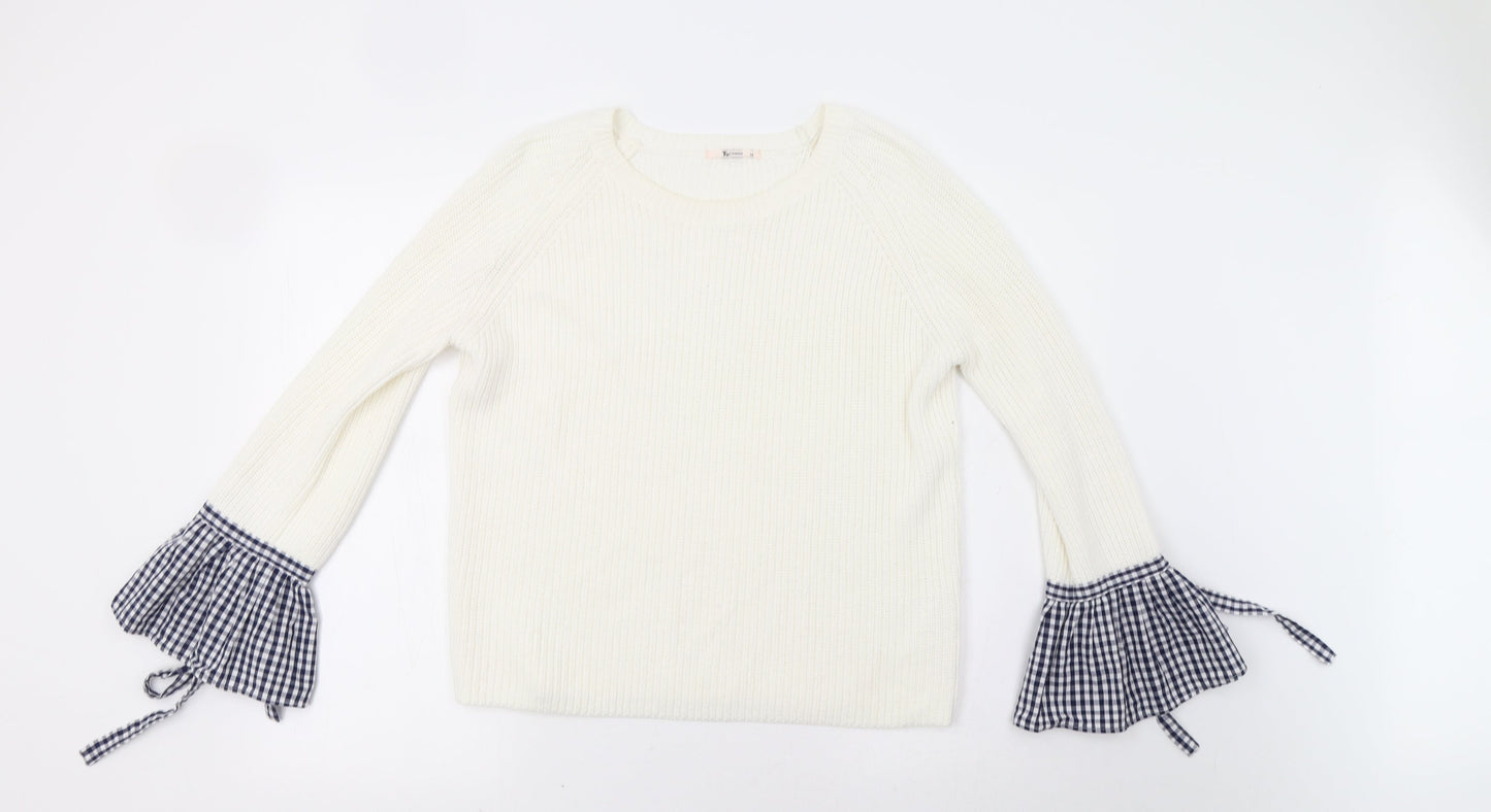 TU Womens Ivory   Pullover Jumper Size 14