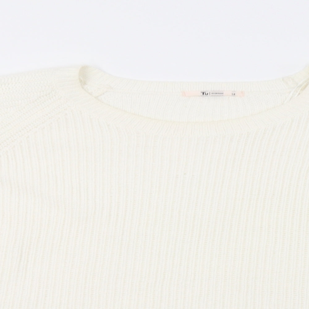 TU Womens Ivory   Pullover Jumper Size 14