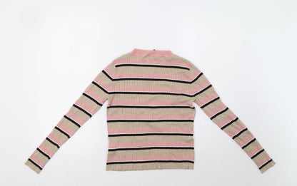 Womens UK Size M H&M Beige Pullover Jumper