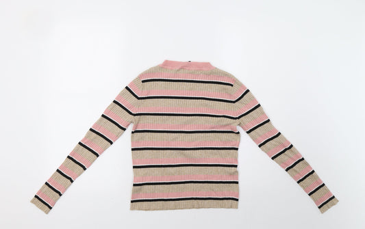 Womens UK Size M H&M Beige Pullover Jumper
