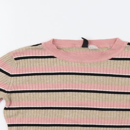 Womens UK Size M H&M Beige Pullover Jumper