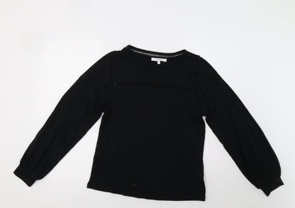Womens UK Size 12 NEXT Black Henley Jumper