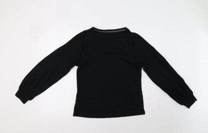 Womens UK Size 12 NEXT Black Henley Jumper