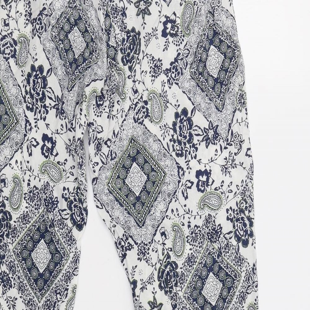 Womens UK Size S YAYA Regular Fit  Blue Trousers