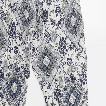 Womens UK Size S YAYA Regular Fit  Blue Trousers