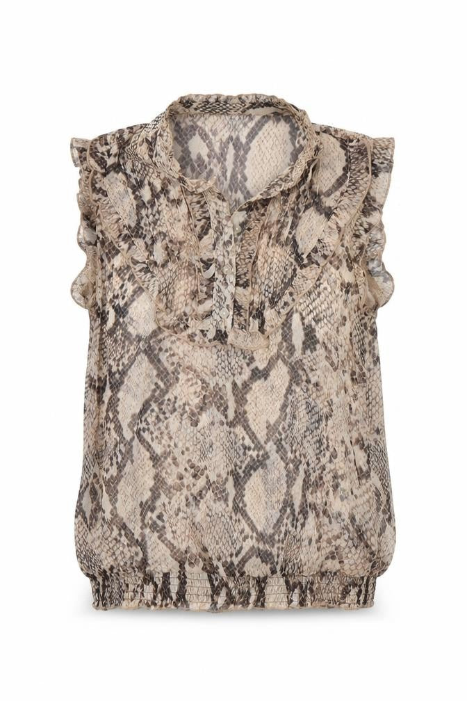 Womens UK Size 8 Debenhams Brown Basic Blouse