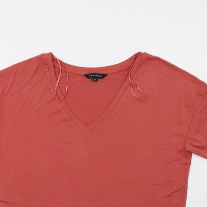 Womens UK Size 12 Peacocs Pink Basic T-Shirt