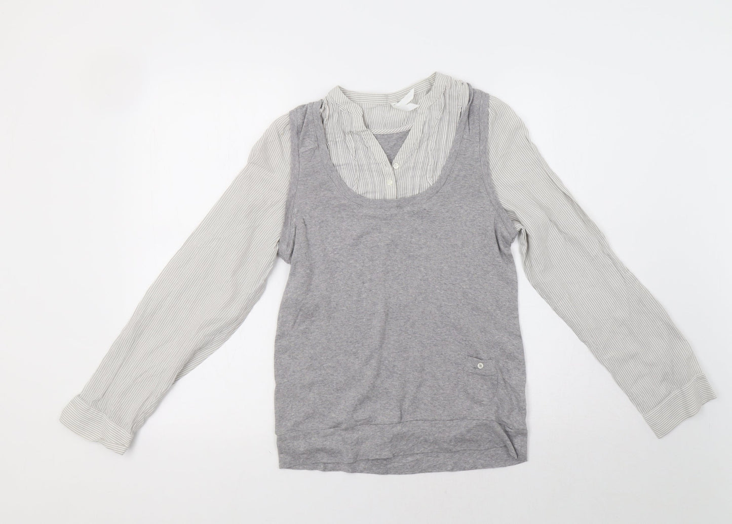 Womens UK Size 12 M&S Grey Pullover Jumper